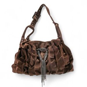 Y2K Be&D Leather & Chain Bag